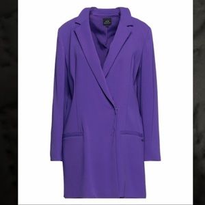 Armani Exchange Women's Purple Suit Jacket